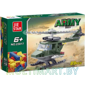 Конструктор JIE-STAR Army 23017 Военный вертолет